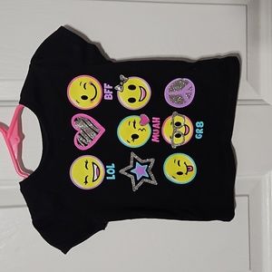 3T Girls emoji top